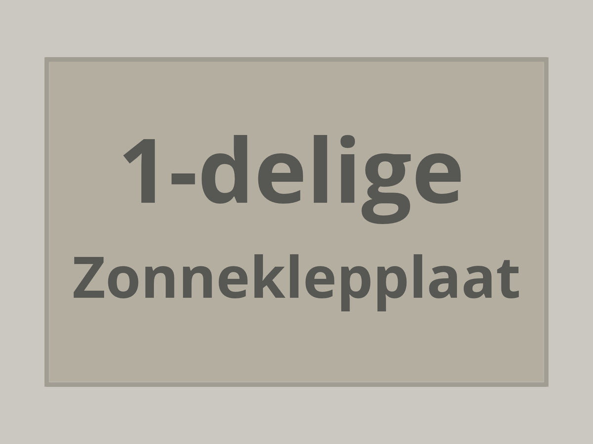1-delige Zonneklepplaat