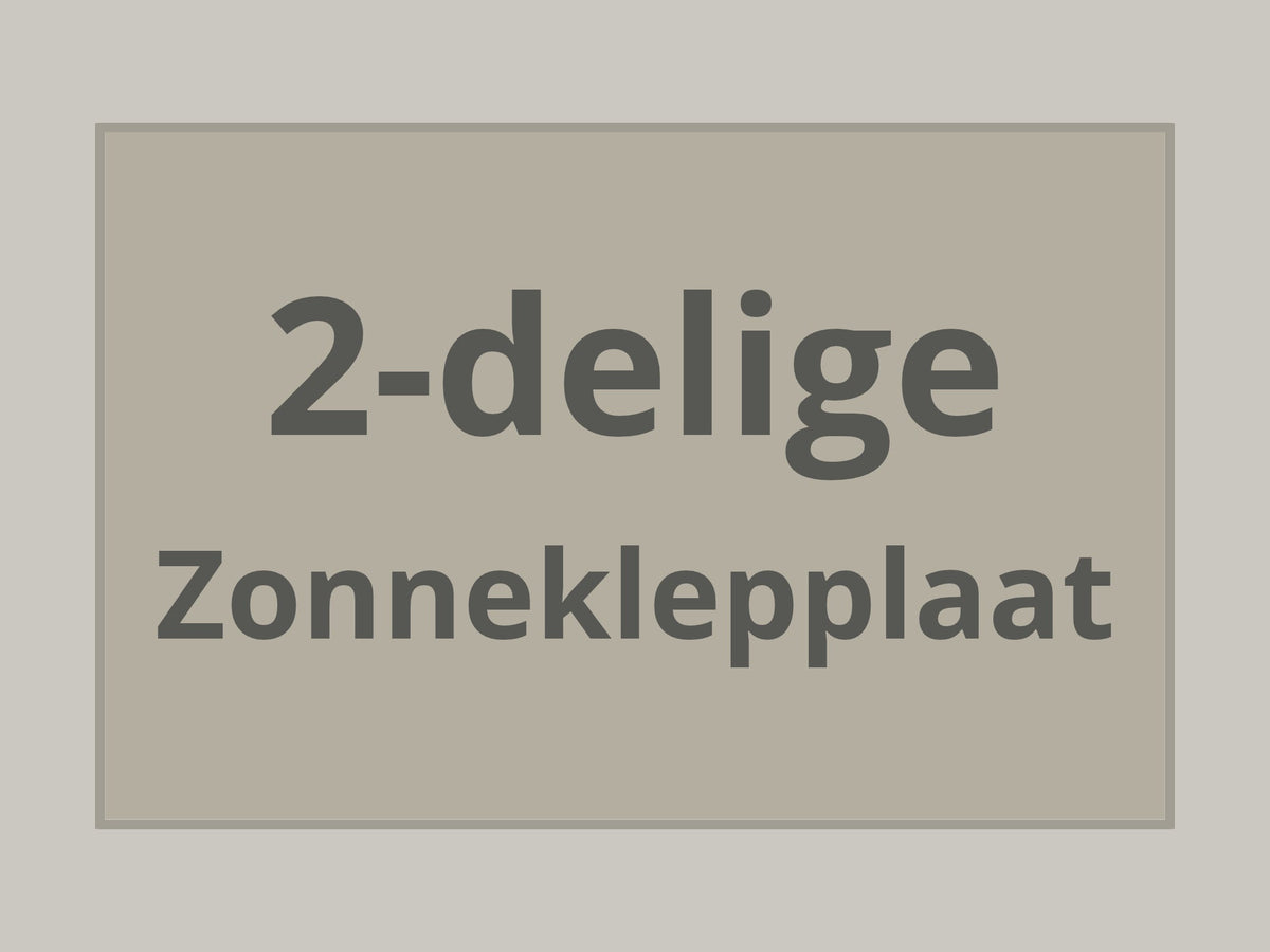 2-delige Zonneklepplaat