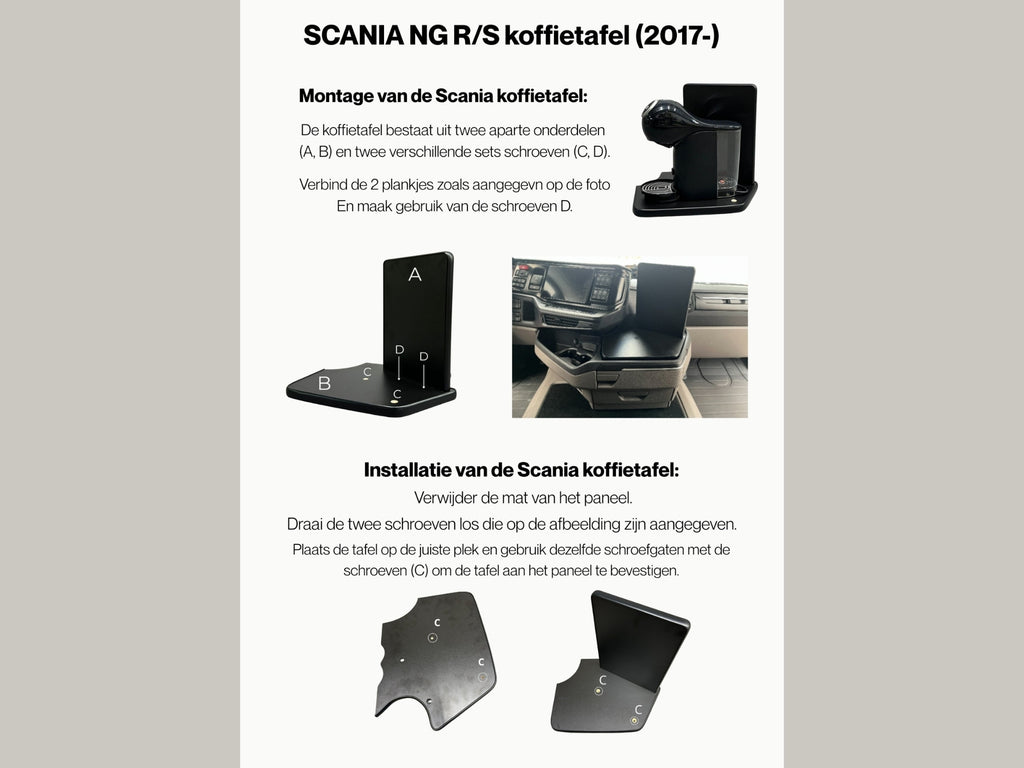 Koffietafel - Geschikt voor SCANIA